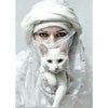 Arabische Vrouw Met Kat | Diamond Painting