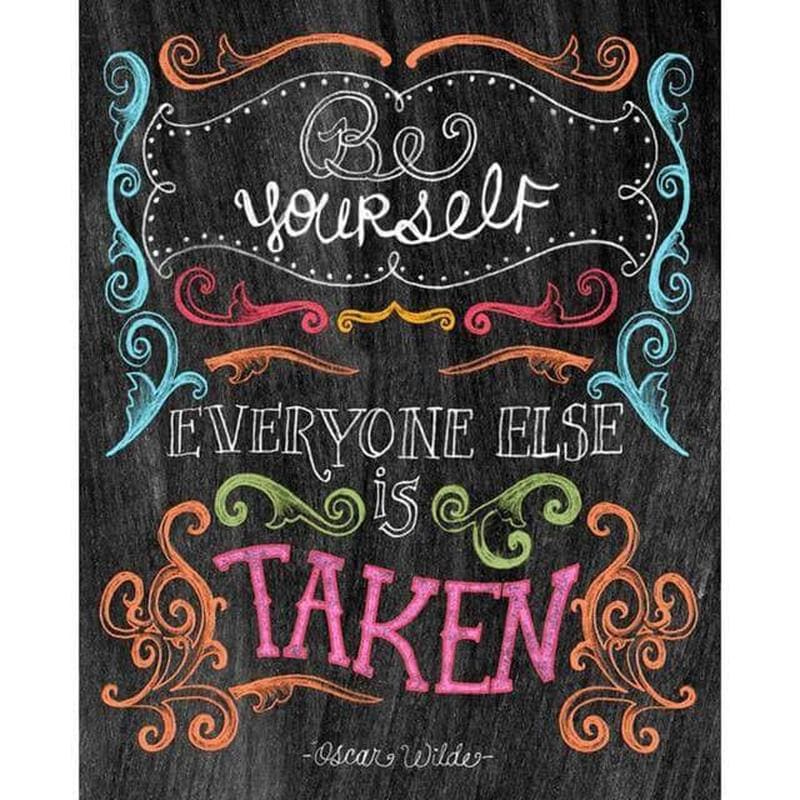 Be yourself - 40x50cm (Minimaal formaat i.v.m. details) / 