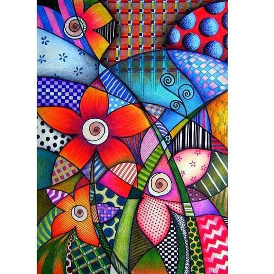 Bloemen Abstract | Diamond Painting