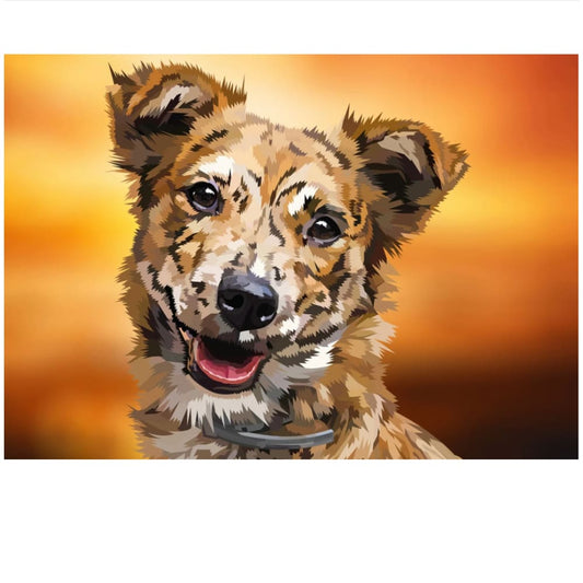 Bordercollie | Exclusieve Diamond Painting