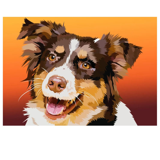 Bordercollie | Exclusieve Diamond Painting