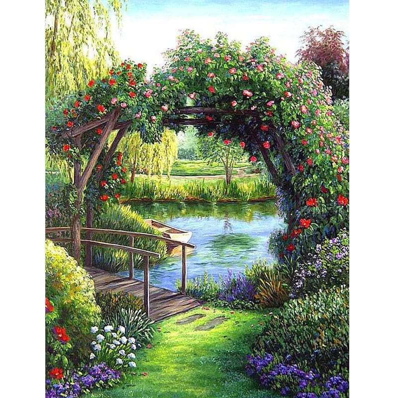 Brug Bij Water | Diamond Painting