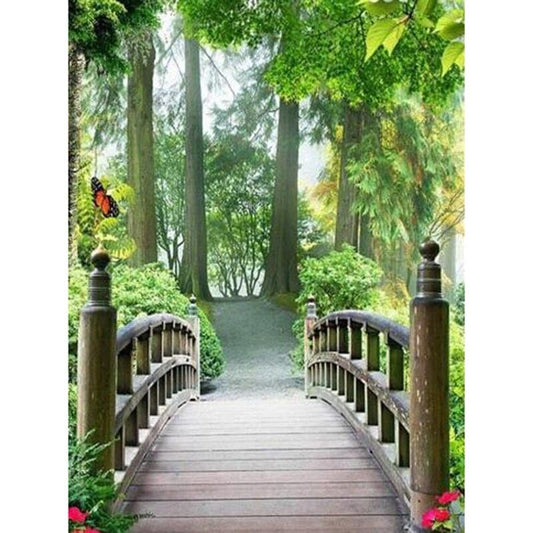 Brug In Parkje | Diamond Painting