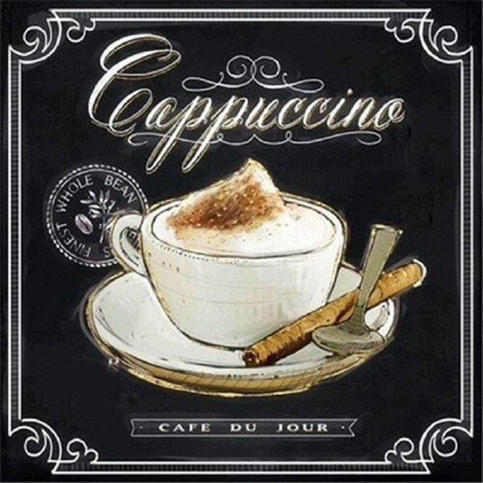Cappuccino - 40x40cm (Minimaal formaat i.v.m. details) /