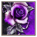 Cartoon paarse roos