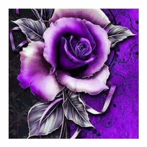 Cartoon paarse roos