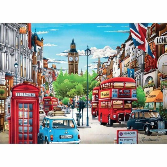 Cartoon straat in Londen - 4