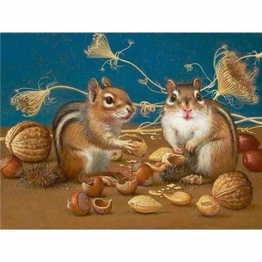 Cartoon twee eekhoorntjes - 4