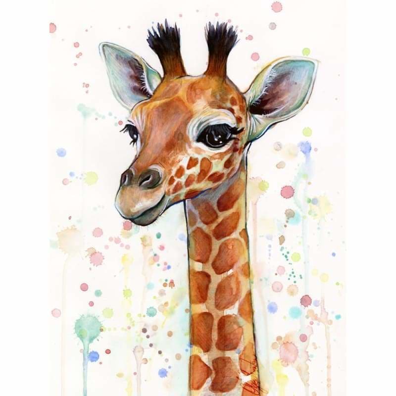 Cartoon van een giraffe - 4
