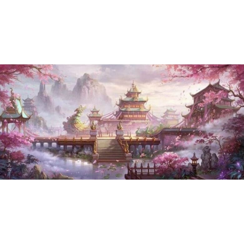 Chinees Landschap XL | Diamond Painting