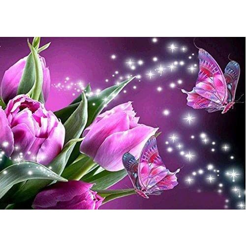 DIY Diamant Schilderij - Bloem PIX-740 - Diamond Painting