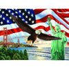 DIY diamant schilderij - Eagle Liberty standbeeld PIX-284 - 