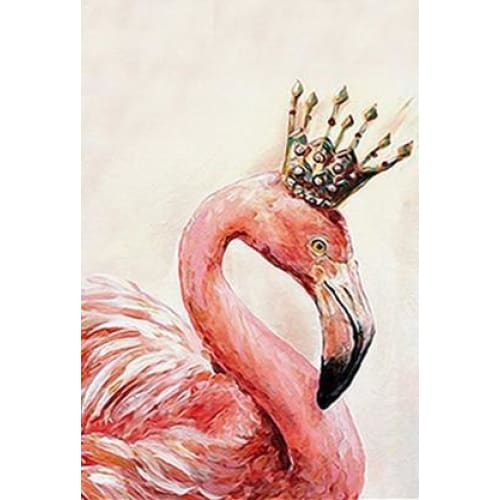 DIY diamant schilderij - Flamingo foto PIX-497 - Diamond 