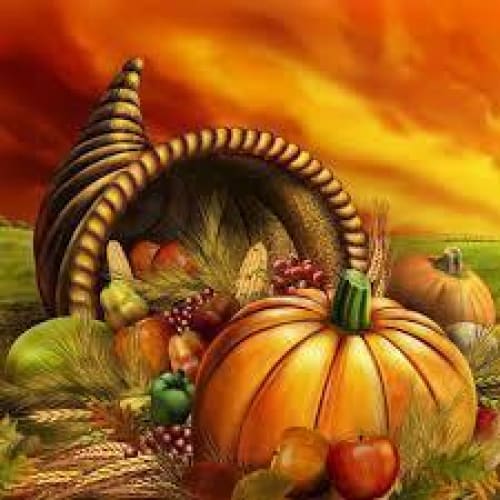DIY diamant schilderij - Happy Thanksgiving Day PIX-456 - 