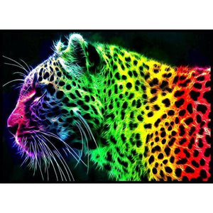 DIY diamant schilderij - Jaguar kleuren PIX-500 - Diamond 