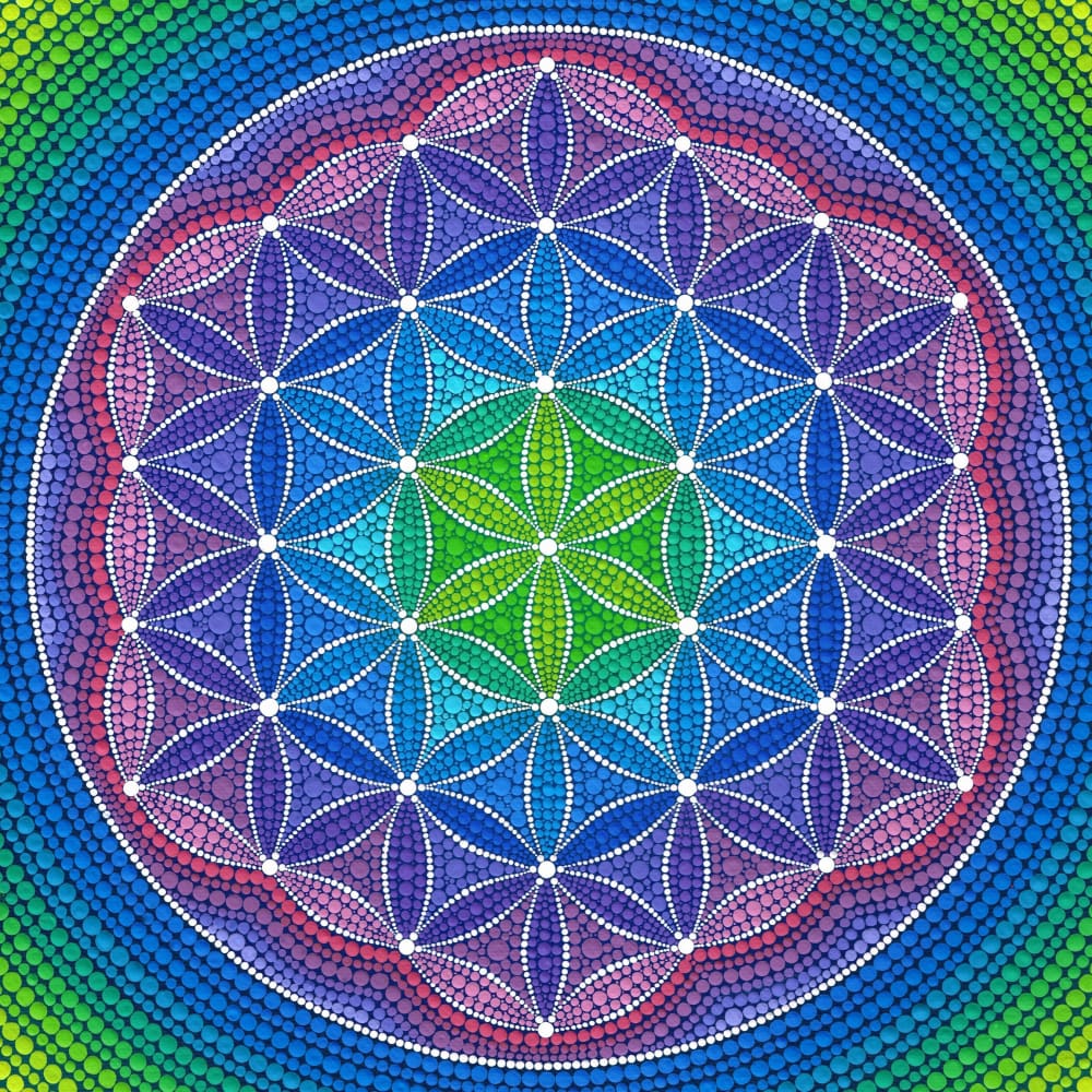DIY diamant schilderij - Mandala PIX-857 - Diamond Painting
