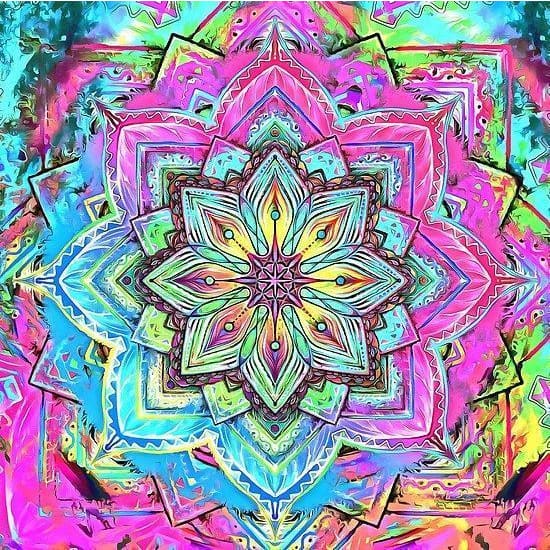 DIY diamant schilderij - Mandala PIX-880 - Diamond Painting