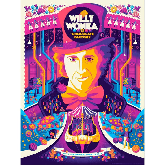 DIY diamant schilderij - Willy Wonka kleuren schilderij