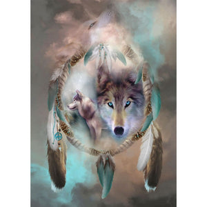 DIY diamant schilderij - Wolf Magic PIX-171 - Diamond 