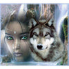 DIY diamant schilderij - Wolf PIX-107 - Diamond Painting