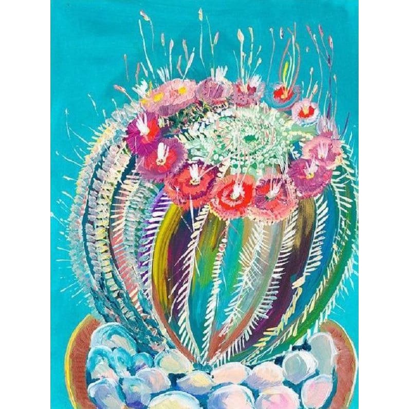 DIY Diamond Painting - Aquarel Cactus PIX-594 - Diamond 
