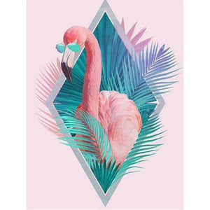 DIY Diamond Painting - Cool Flamingo PIX-499 - Diamond 