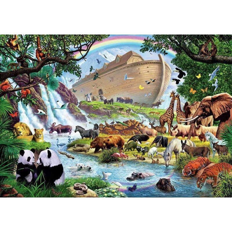 DIY Diamond Painting - Dieren in de Ark van Noach PIX-996 - 