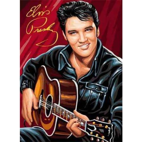 DIY Diamond Painting - Elvis Presley Gitaar PIX-429 -