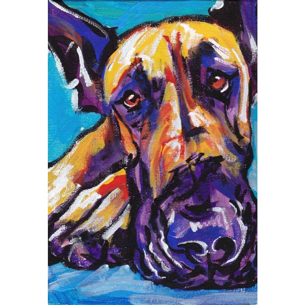 DIY Diamond Painting - Great Dane Colors Love PIX-1182 - 