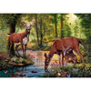 DIY Diamond Painting - Herten in het bos drinkwater PIX-44 -