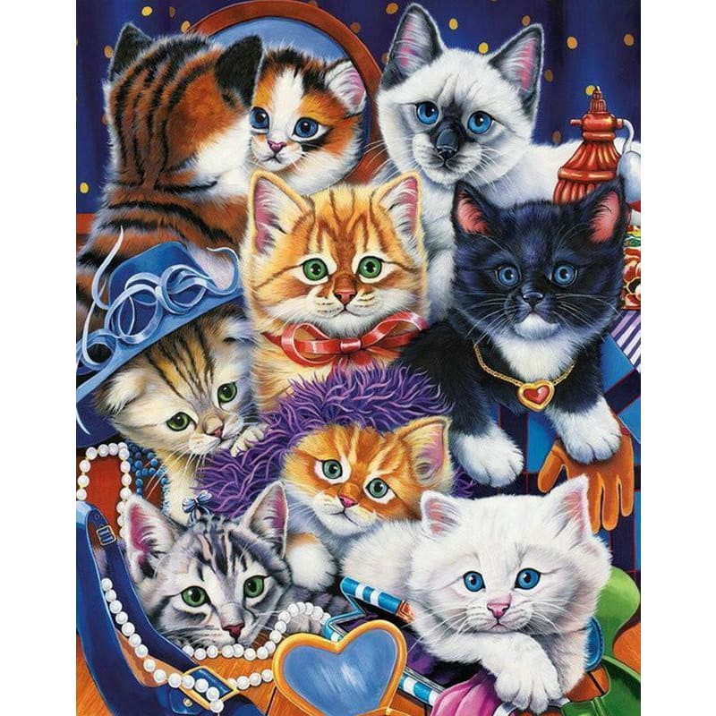 DIY Diamond Painting - Kat PIX-1328 - Diamond Painting