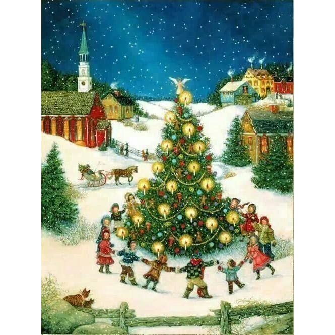 DIY Diamond Painting - Kerstmis PIX-3049 - Diamond Painting