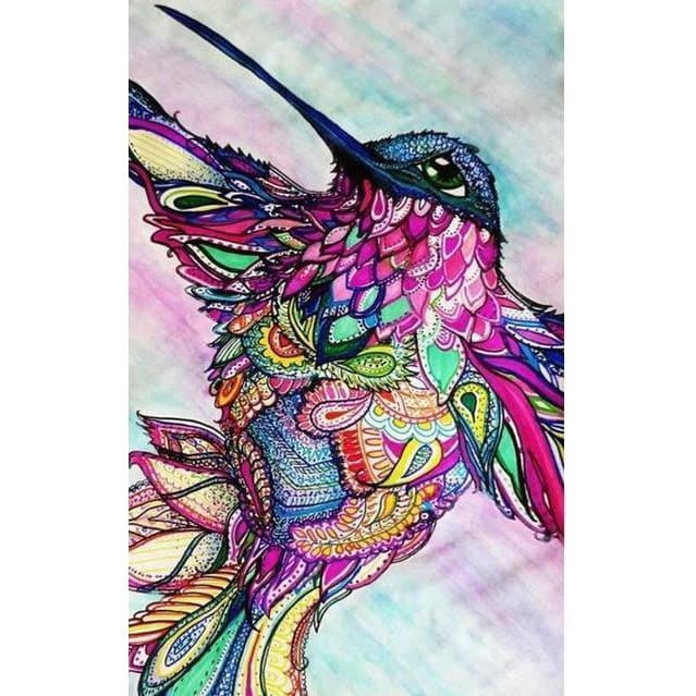 DIY Diamond Painting - Kolibriekleuren PIX-522 - Diamond 