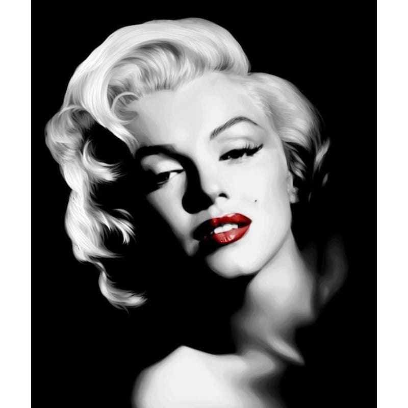 DIY Diamond Painting - Marilyn Monroe Red PIX-239 - Diamond 