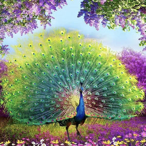DIY Diamond Painting - Peacock Wealth And Good Fortune 