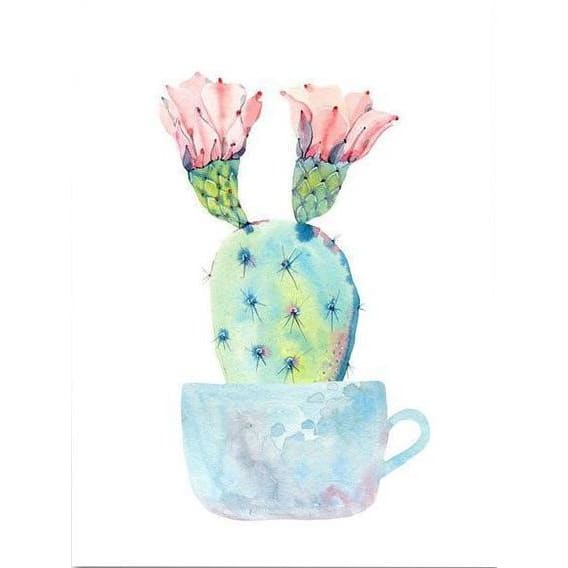 DIY Diamond Painting - Plant Cactus II PIX-589 - Diamond 