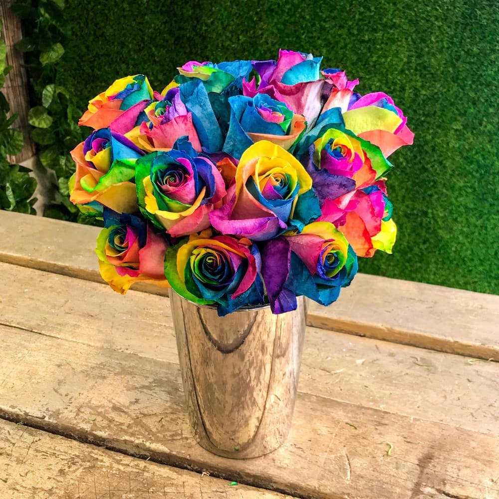 DIY Diamond Painting - Regenboogbloemen PIX-765 - Diamond 