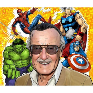 DIY Diamond Painting - Strips Stan Lee PIX-640 - Diamond 