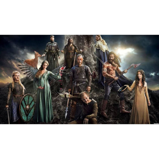 DIY Diamond Painting - Vikings Black PIX-1306 - Diamond