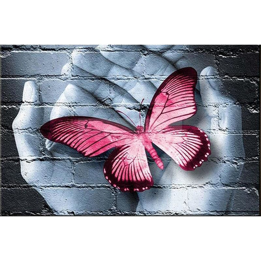 DIY Diamond Painting - Vlinder in de hand PIX-91 - Diamond