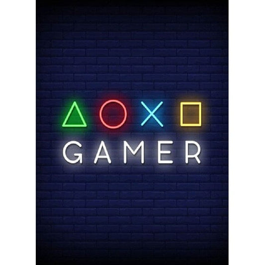 Gamer - 40x50cm (Minimaal formaat i.v.m. details) / Vierkant