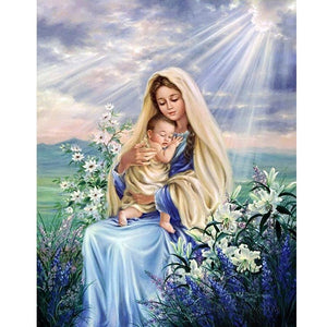 Heilige Maria & Kind | Diamond Painting