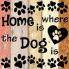 Home is where the dog is - 40x40cm (Minimaal formaat i.v.m. 