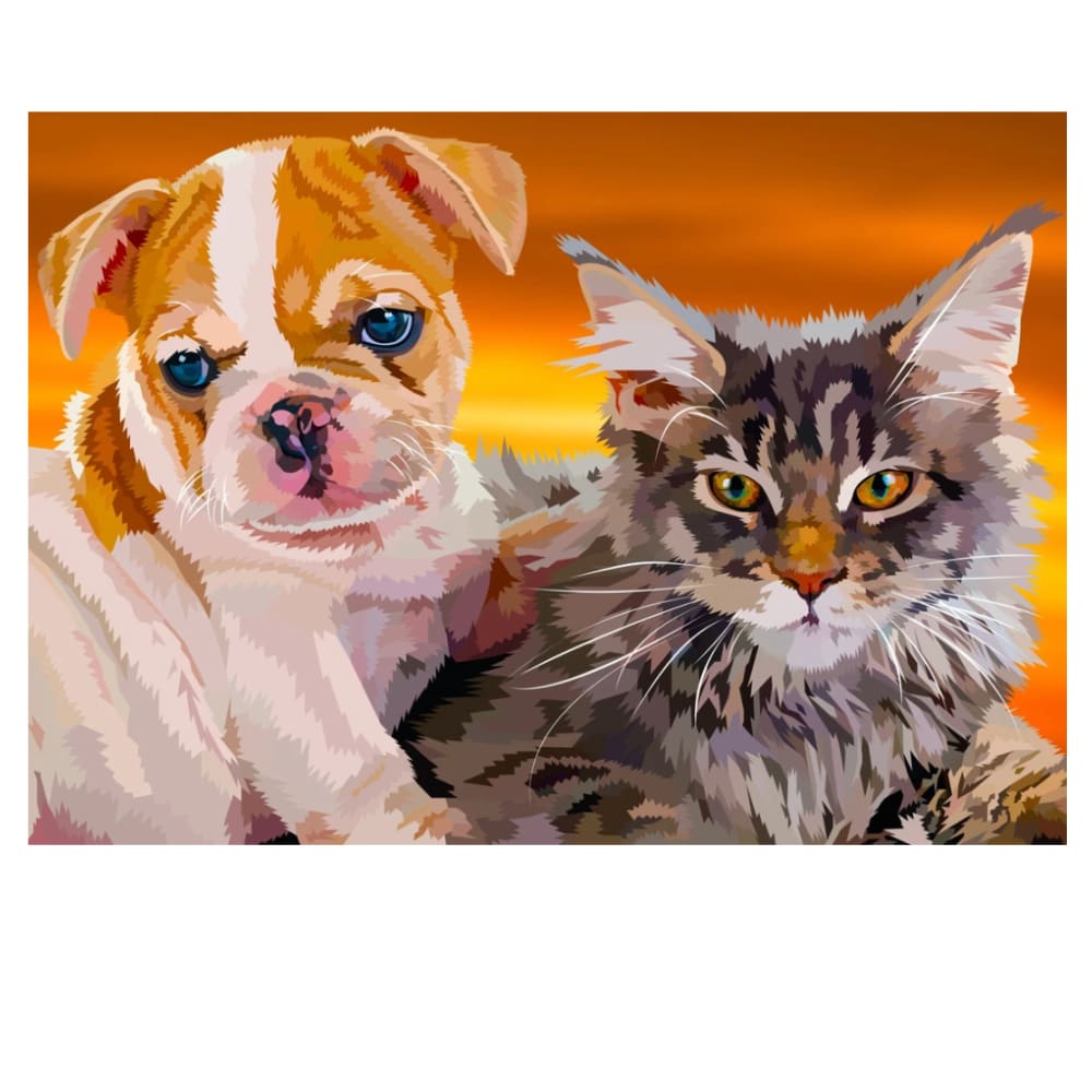 Hond & Kat | Exclusieve Diamond Painting