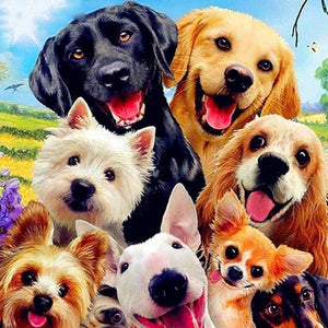 Honden Selfie | Diamond Painting