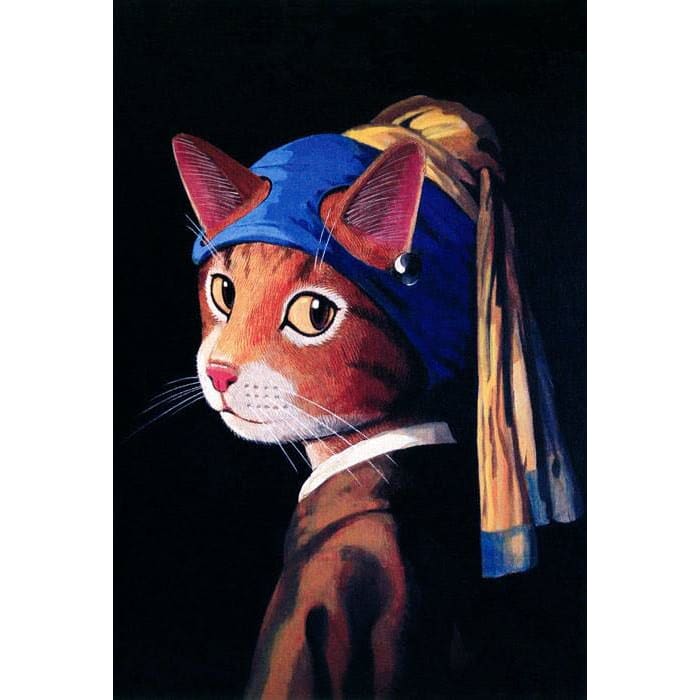 Kat Met De Parel | Diamond Painting