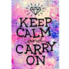 Keep calm and carry on - 40x50cm (Min. formaat i.v.m. 