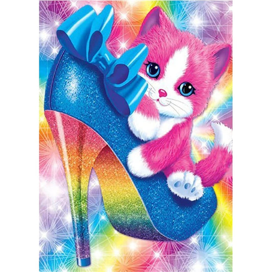 Kitten op hak - 20x25cm / Vierkant - Kinderen