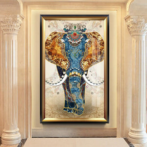 Kleurrijke Olifant XL | Diamond Painting