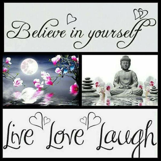 Live love laugh - 40x40cm (Min. formaat i.v.m. details) / 